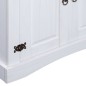 vidaXL Buffetschrank Mexiko-Stil Kiefernholz Weiß 80x40x170 cm vidaXL Buffetschrank Mexiko-Stil Kiefernholz Weiß 80x40x170 cm