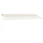 vidaXL Gelenkarmmarkise mit Pfosten 500x350 cm Creme vidaXL Gelenkarmmarkise mit Pfosten 500x350 cm Creme