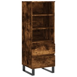 vidaXL Highboard Räuchereiche 40x36x110 cm Holzwerkstoff