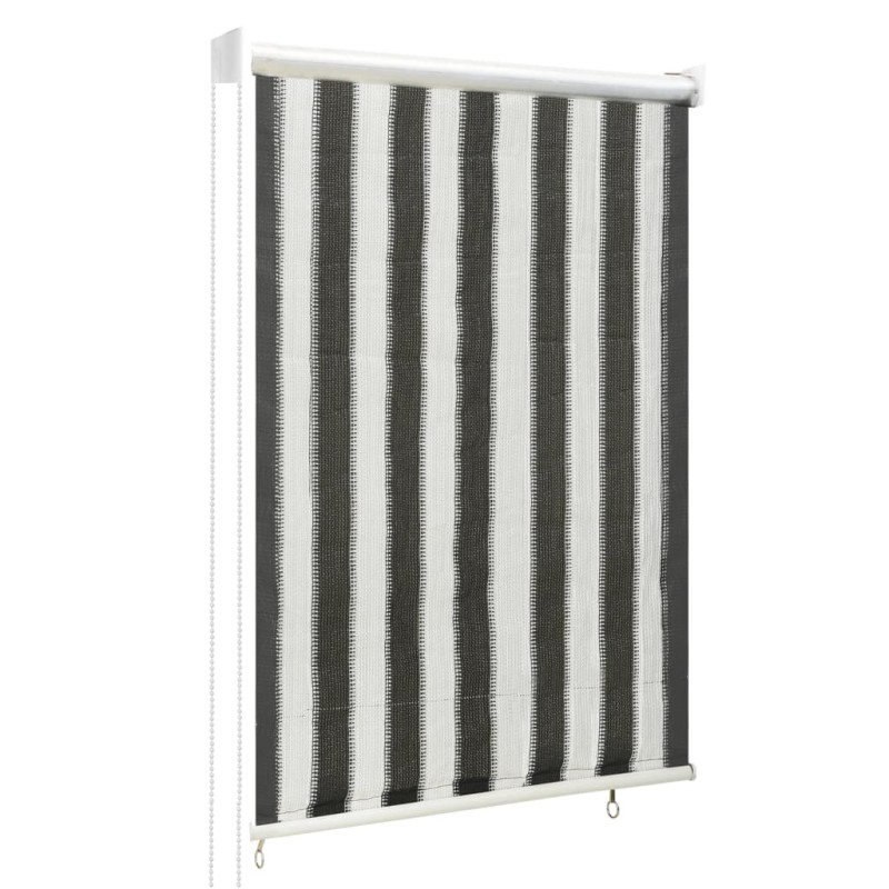 vidaXL Außenrollo 60x140 cm Anthrazit und Weiß Gestreift vidaXL Außenrollo 60x140 cm Anthrazit und Weiß Gestreift