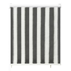 vidaXL Außenrollo 60x140 cm Anthrazit und Weiß Gestreift