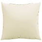 Zierkissen 4 Stk. Creme 50x50 cm Stoff Zierkissen 4 Stk. Creme 50x50 cm Stoff