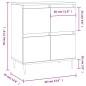 vidaXL Sideboard Braun Eichen-Optik 60x35x70 cm Holzwerkstoff vidaXL Sideboard Braun Eichen-Optik 60x35x70 cm Holzwerkstoff