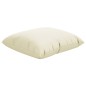 Zierkissen 4 Stk. Creme 50x50 cm Stoff Zierkissen 4 Stk. Creme 50x50 cm Stoff