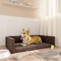 vidaXL Kofferraum-Hundebett Braun 110x70 cm Leinenoptik vidaXL Kofferraum-Hundebett Braun 110x70 cm Leinenoptik