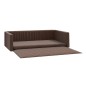 vidaXL Kofferraum-Hundebett Braun 110x70 cm Leinenoptik vidaXL Kofferraum-Hundebett Braun 110x70 cm Leinenoptik