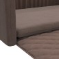 vidaXL Kofferraum-Hundebett Braun 110x70 cm Leinenoptik vidaXL Kofferraum-Hundebett Braun 110x70 cm Leinenoptik
