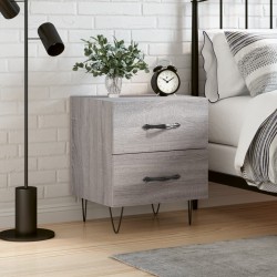 vidaXL Nachttisch Grau Sonoma 40x35x47,5 cm Holzwerkstoff