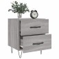 vidaXL Nachttisch Grau Sonoma 40x35x47,5 cm Holzwerkstoff vidaXL Nachttisch Grau Sonoma 40x35x47,5 cm Holzwerkstoff