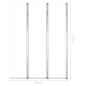 vidaXL Duschabtrennungen 2 Stk. 104x130 cm Hartglas Transparent vidaXL Duschabtrennungen 2 Stk. 104x130 cm Hartglas Transparent