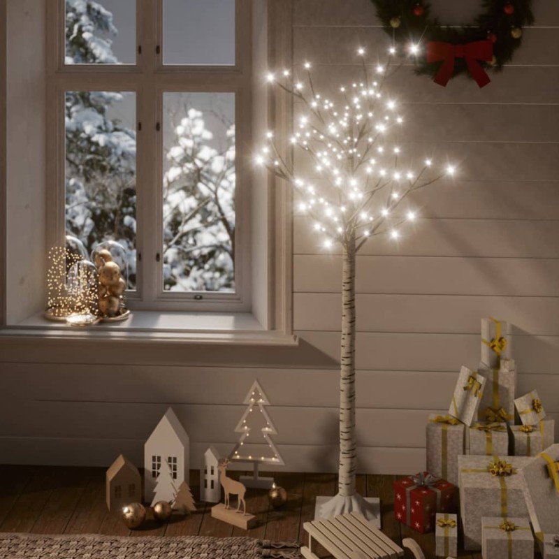 vidaXL Weihnachtsbaum 140 LEDs 1,5 m Kaltweiß Indoor Outdoor vidaXL Weihnachtsbaum 140 LEDs 1,5 m Kaltweiß Indoor Outdoor