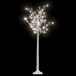 vidaXL Weihnachtsbaum 140 LEDs 1,5 m Kaltweiß Indoor Outdoor