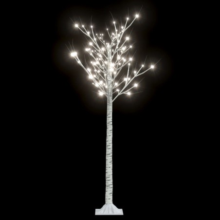 vidaXL Weihnachtsbaum 140 LEDs 1,5 m Kaltweiß Indoor Outdoor
