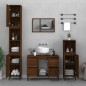 vidaXL Waschbeckenunterschrank Braun Eichen-Optik 80x33x60 cm vidaXL Waschbeckenunterschrank Braun Eichen-Optik 80x33x60 cm