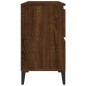 vidaXL Waschbeckenunterschrank Braun Eichen-Optik 80x33x60 cm vidaXL Waschbeckenunterschrank Braun Eichen-Optik 80x33x60 cm