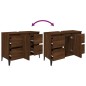 vidaXL Waschbeckenunterschrank Braun Eichen-Optik 80x33x60 cm vidaXL Waschbeckenunterschrank Braun Eichen-Optik 80x33x60 cm