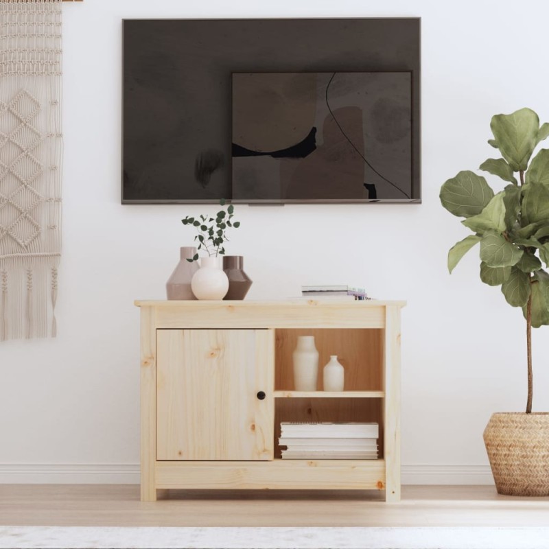 vidaXL TV-Schrank 70x36,5x52 cm Massivholz Kiefer vidaXL TV-Schrank 70x36,5x52 cm Massivholz Kiefer