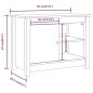 vidaXL TV-Schrank 70x36,5x52 cm Massivholz Kiefer vidaXL TV-Schrank 70x36,5x52 cm Massivholz Kiefer