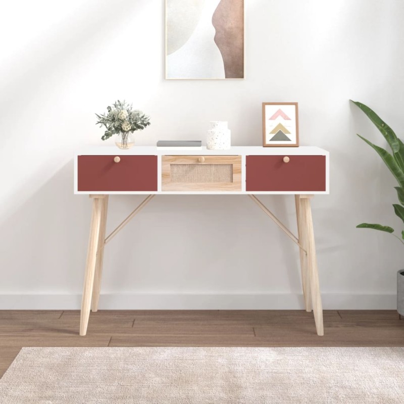 vidaXL Konsolentisch mit Schubladen 105x30x75 cm Holzwerkstoff vidaXL Konsolentisch mit Schubladen 105x30x75 cm Holzwerkstoff