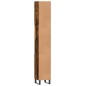 vidaXL Badschrank Räuchereiche 30x30x190 cm Holzwerkstoff vidaXL Badschrank Räuchereiche 30x30x190 cm Holzwerkstoff