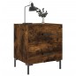 vidaXL Nachttisch Räuchereiche 40x35x47,5 cm Holzwerkstoff vidaXL Nachttisch Räuchereiche 40x35x47,5 cm Holzwerkstoff