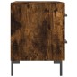 vidaXL Nachttisch Räuchereiche 40x35x47,5 cm Holzwerkstoff vidaXL Nachttisch Räuchereiche 40x35x47,5 cm Holzwerkstoff