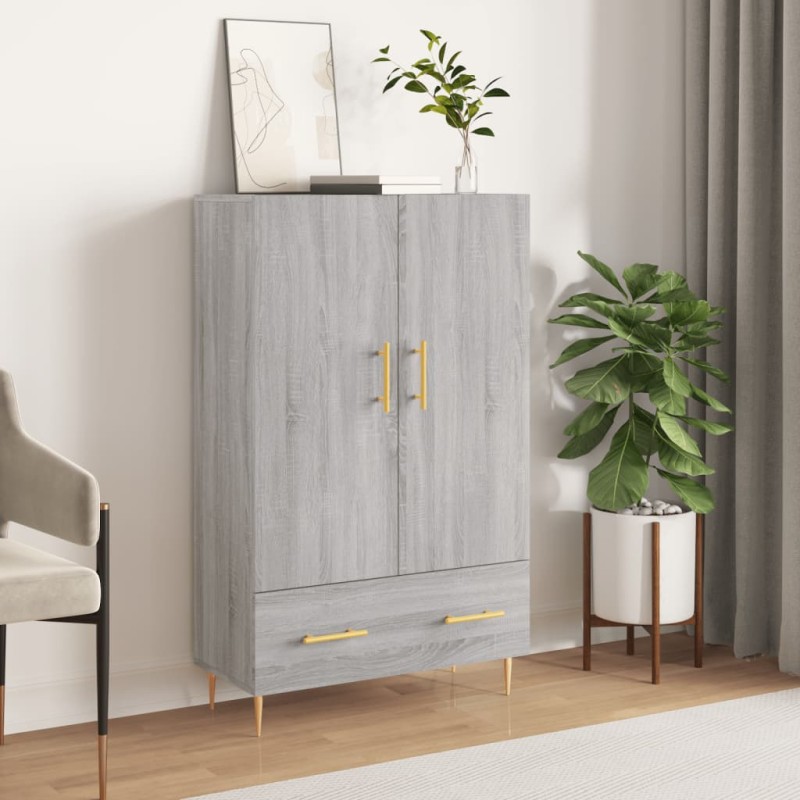 vidaXL Highboard Grau Sonoma 69,5x31x115 cm Holzwerkstoff vidaXL Highboard Grau Sonoma 69,5x31x115 cm Holzwerkstoff