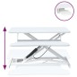 vidaXL Arbeitsstation Verstellbar 90x40x(13-50) cm Stahl Holzwerkstoff vidaXL Arbeitsstation Verstellbar 90x40x(13-50) cm Stahl Holzwerkstoff