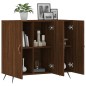 vidaXL Sideboard Braun Eichen-Optik 90x34x80 cm Holzwerkstoff vidaXL Sideboard Braun Eichen-Optik 90x34x80 cm Holzwerkstoff