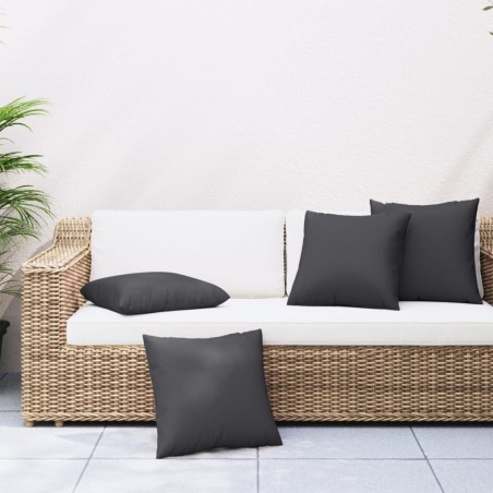 Zierkissen 4 Stk. Taupe 60x60 cm Stoff