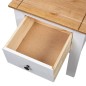 vidaXL Nachttisch Weiß 46x40x57 cm Kiefernholz Panama vidaXL Nachttisch Weiß 46x40x57 cm Kiefernholz Panama