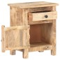 vidaXL Nachttisch 40x30x50 cm Raues Mangoholz vidaXL Nachttisch 40x30x50 cm Raues Mangoholz