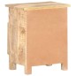 vidaXL Nachttisch 40x30x50 cm Raues Mangoholz vidaXL Nachttisch 40x30x50 cm Raues Mangoholz