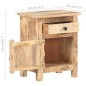 vidaXL Nachttisch 40x30x50 cm Raues Mangoholz vidaXL Nachttisch 40x30x50 cm Raues Mangoholz