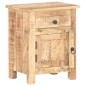vidaXL Nachttisch 40x30x50 cm Raues Mangoholz vidaXL Nachttisch 40x30x50 cm Raues Mangoholz