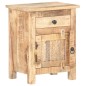 vidaXL Nachttisch 40x30x50 cm Raues Mangoholz vidaXL Nachttisch 40x30x50 cm Raues Mangoholz