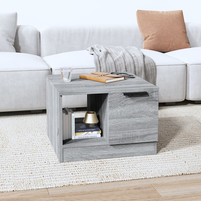 vidaXL Couchtisch Grau Sonoma 50x50x36 cm Holzwerkstoff vidaXL Couchtisch Grau Sonoma 50x50x36 cm Holzwerkstoff