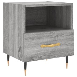 vidaXL Nachttisch Grau Sonoma 40x35x47,5 cm Holzwerkstoff