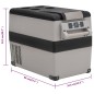 vidaXL Kühlbox mit Tragegriff Grau 55L PP & PE vidaXL Kühlbox mit Tragegriff Grau 55L PP & PE