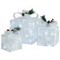 vidaXL Geschenkboxen Deko-Set 3 Stk. Weiß Outdoor Indoor vidaXL Geschenkboxen Deko-Set 3 Stk. Weiß Outdoor Indoor