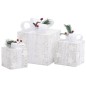 vidaXL Geschenkboxen Deko-Set 3 Stk. Weiß Outdoor Indoor vidaXL Geschenkboxen Deko-Set 3 Stk. Weiß Outdoor Indoor