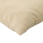 Zierkissen 4 Stk. Beige 50x50 cm Stoff Zierkissen 4 Stk. Beige 50x50 cm Stoff