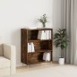 vidaXL Bücherregal Räuchereiche 69,5x32,5x90 cm Holzwerkstoff vidaXL Bücherregal Räuchereiche 69,5x32,5x90 cm Holzwerkstoff