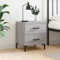 vidaXL Nachttisch Grau Sonoma 40x35x47,5 cm Holzwerkstoff vidaXL Nachttisch Grau Sonoma 40x35x47,5 cm Holzwerkstoff