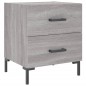 vidaXL Nachttisch Grau Sonoma 40x35x47,5 cm Holzwerkstoff vidaXL Nachttisch Grau Sonoma 40x35x47,5 cm Holzwerkstoff
