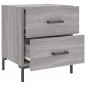 vidaXL Nachttisch Grau Sonoma 40x35x47,5 cm Holzwerkstoff vidaXL Nachttisch Grau Sonoma 40x35x47,5 cm Holzwerkstoff