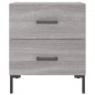 vidaXL Nachttisch Grau Sonoma 40x35x47,5 cm Holzwerkstoff vidaXL Nachttisch Grau Sonoma 40x35x47,5 cm Holzwerkstoff