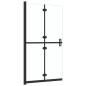 vidaXL Faltbare begehbare Duschwand Transparentes ESG Glas 90x190 cm vidaXL Faltbare begehbare Duschwand Transparentes ESG Glas 90x190 cm