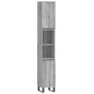 vidaXL Badschrank Grau Sonoma 30x30x190 cm Holzwerkstoff vidaXL Badschrank Grau Sonoma 30x30x190 cm Holzwerkstoff