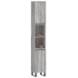 vidaXL Badschrank Grau Sonoma 30x30x190 cm Holzwerkstoff vidaXL Badschrank Grau Sonoma 30x30x190 cm Holzwerkstoff